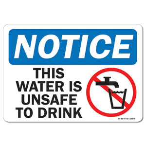 This Water is Unsafe to Drink with Graphic