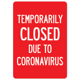 Temporarily Closed Due To Coronavirus