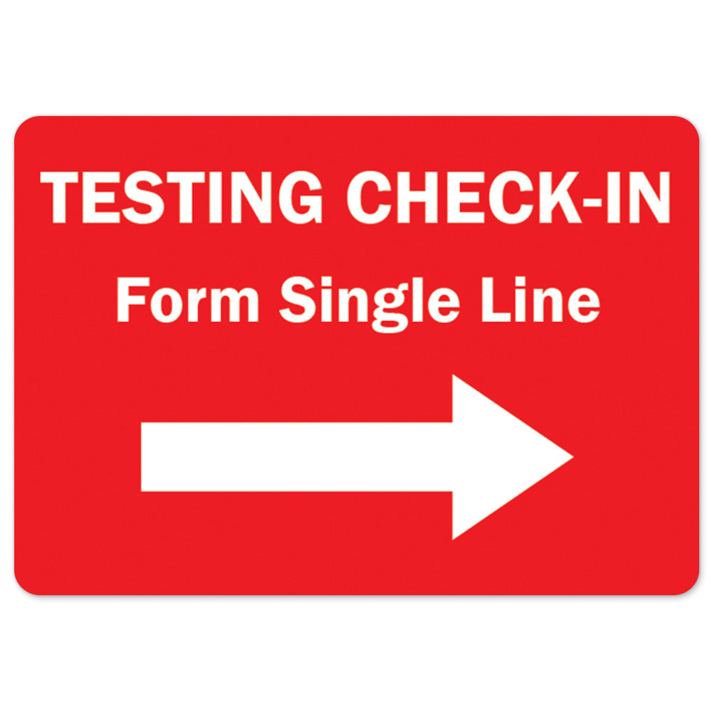 Testing Check-in Form Single Line Right Arrow