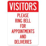 Visitors Please Ring Bell For Appointments And Deliveries