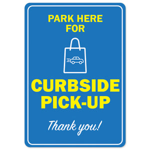 Park Here For Curbside Pick-up