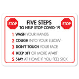 Wash, Rinse, Sanitize Signs