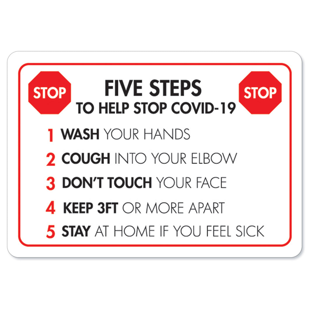 Five Steps To Help Stop COVID-19