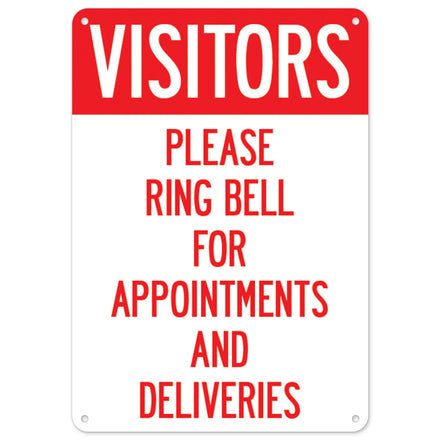 Visitors Please Ring Bell For Appointments And Deliveries