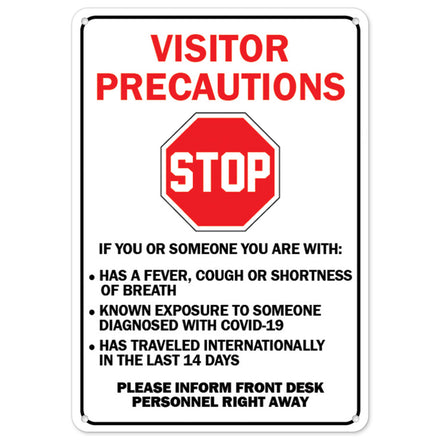 Stop Visitor Precautions