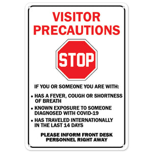 Stop Visitor Precautions