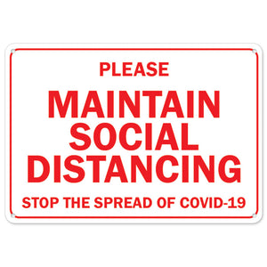 Please Maintain Social Distancing