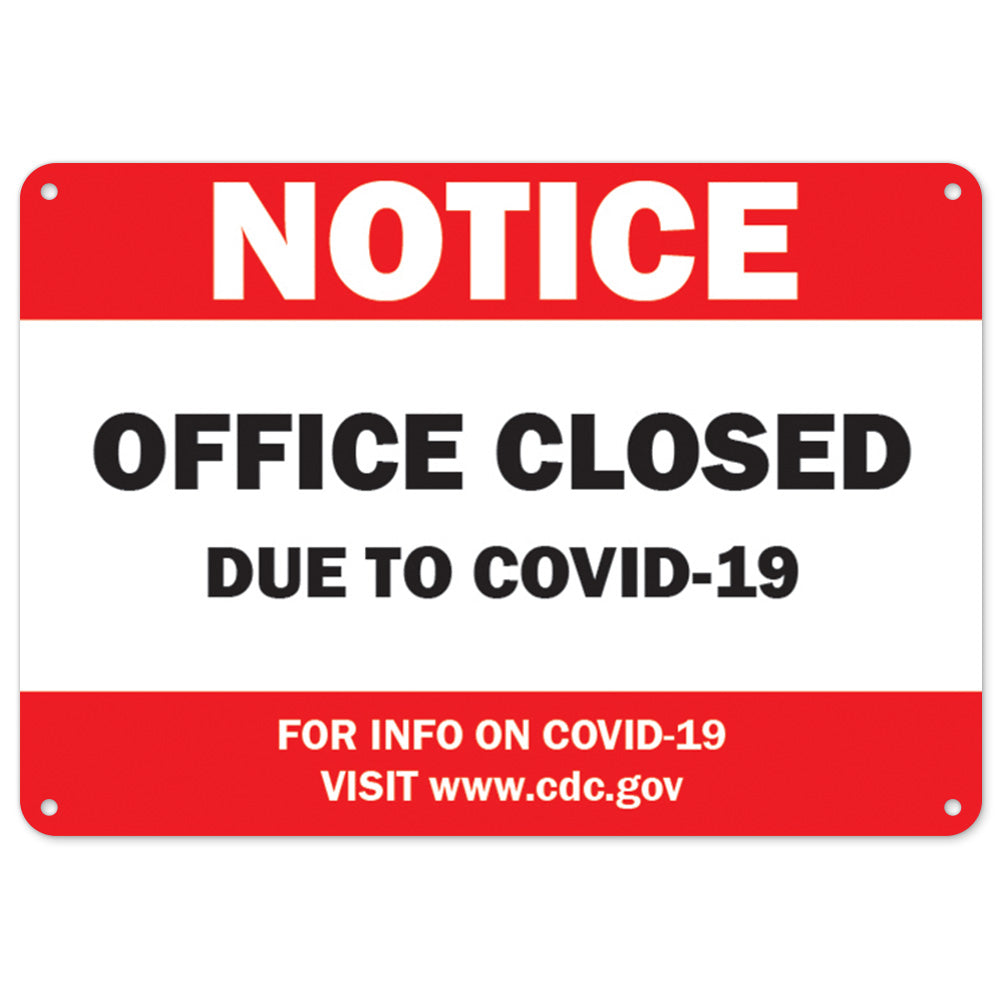 Notice Office Closed Due To COVID-19