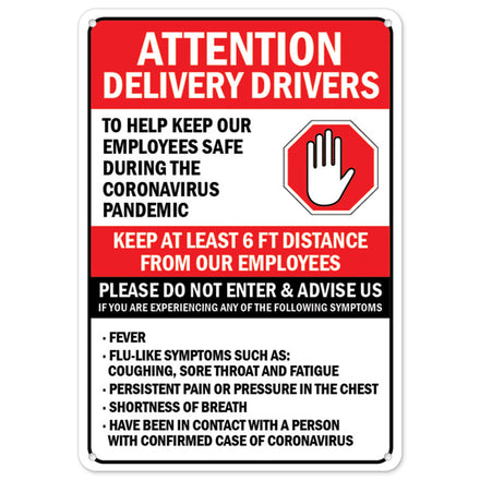 Attention Delivery Drivers Please Do Not Enter
