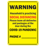 Warning Household Is Practicing Social Distancing