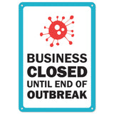 Business Closed Until End Of Outbreak