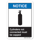 Cylinders Not Connected Must Be Capped