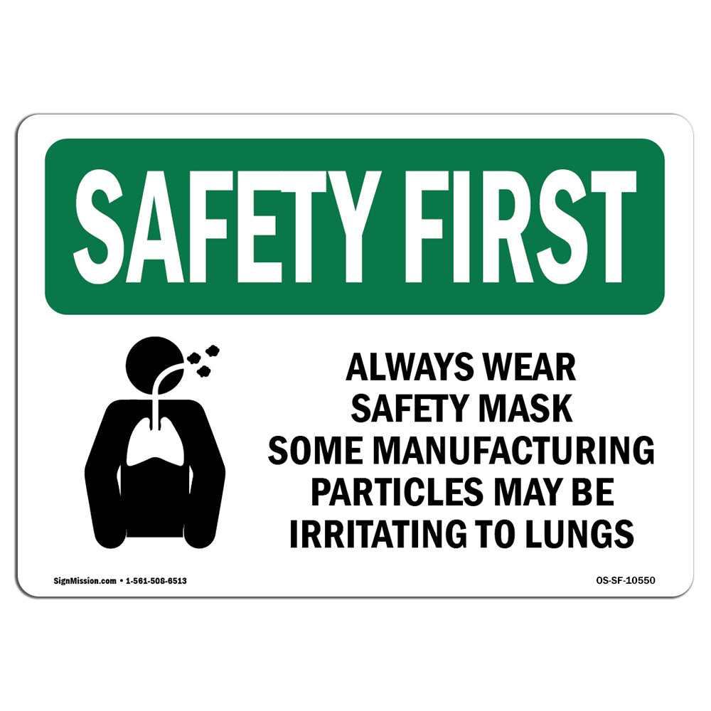 Always Wear Safety Mask Some With Symbol