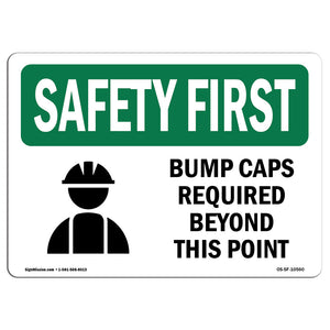 Bump Caps Required Beyond This Point With Symbol