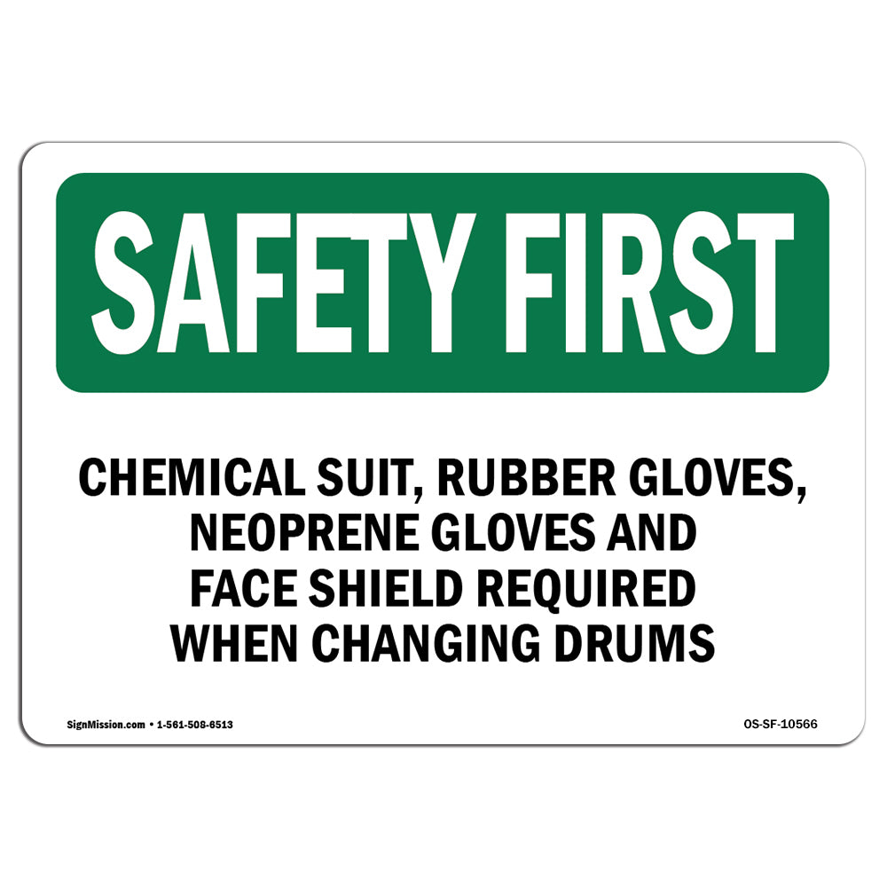 Chemical Suit, Rubber Gloves, Neoprene Gloves