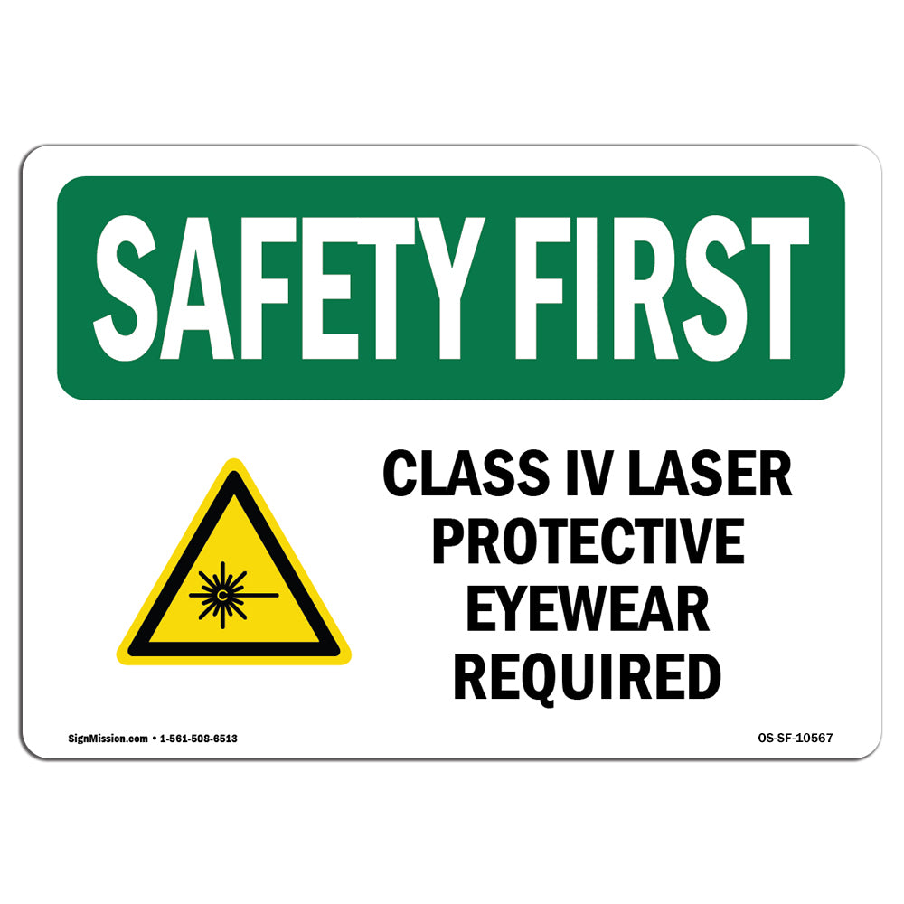 Class IV Laser Protective Eyewear With Symbol