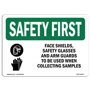 Face Shields, Safety Glasses With Symbol