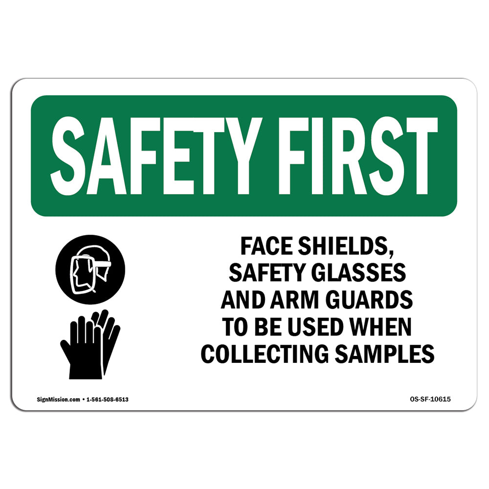 Face Shields, Safety Glasses With Symbol