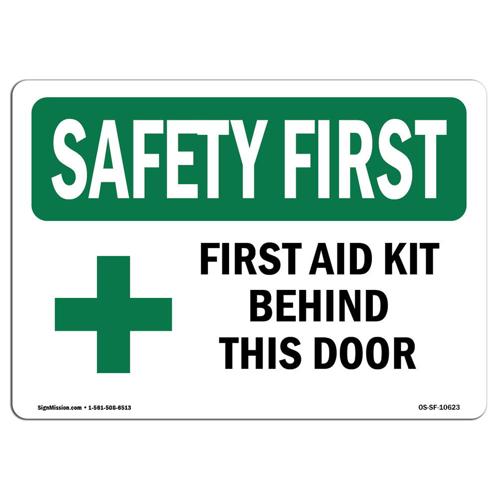 First Aid Kit Behind This Door With Symbol