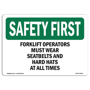 Forklift Operators Must Wear Seatbelts And