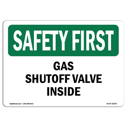 Gas Shutoff Valve Inside