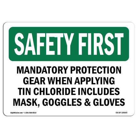 Mandatory Protection Gear When Applying