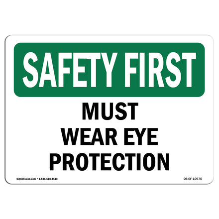 Must Wear Eye Protection