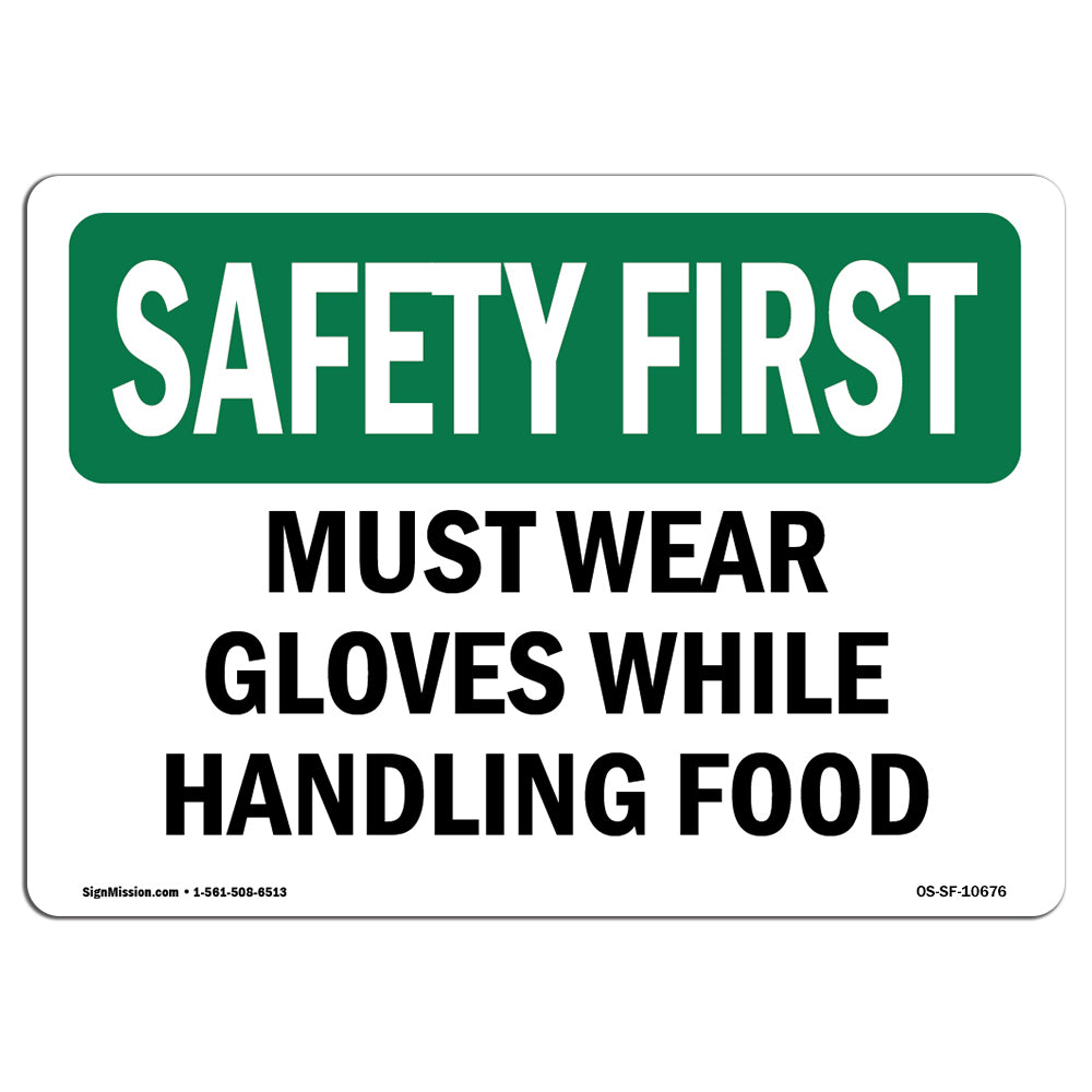 Must Wear Gloves While Handling Food