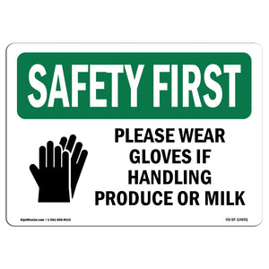 Please Wear Gloves If Handling With Symbol