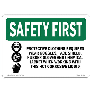 Protective Clothing Required With Symbol