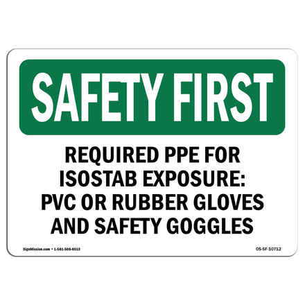 Required PPE For Isostab Exposure