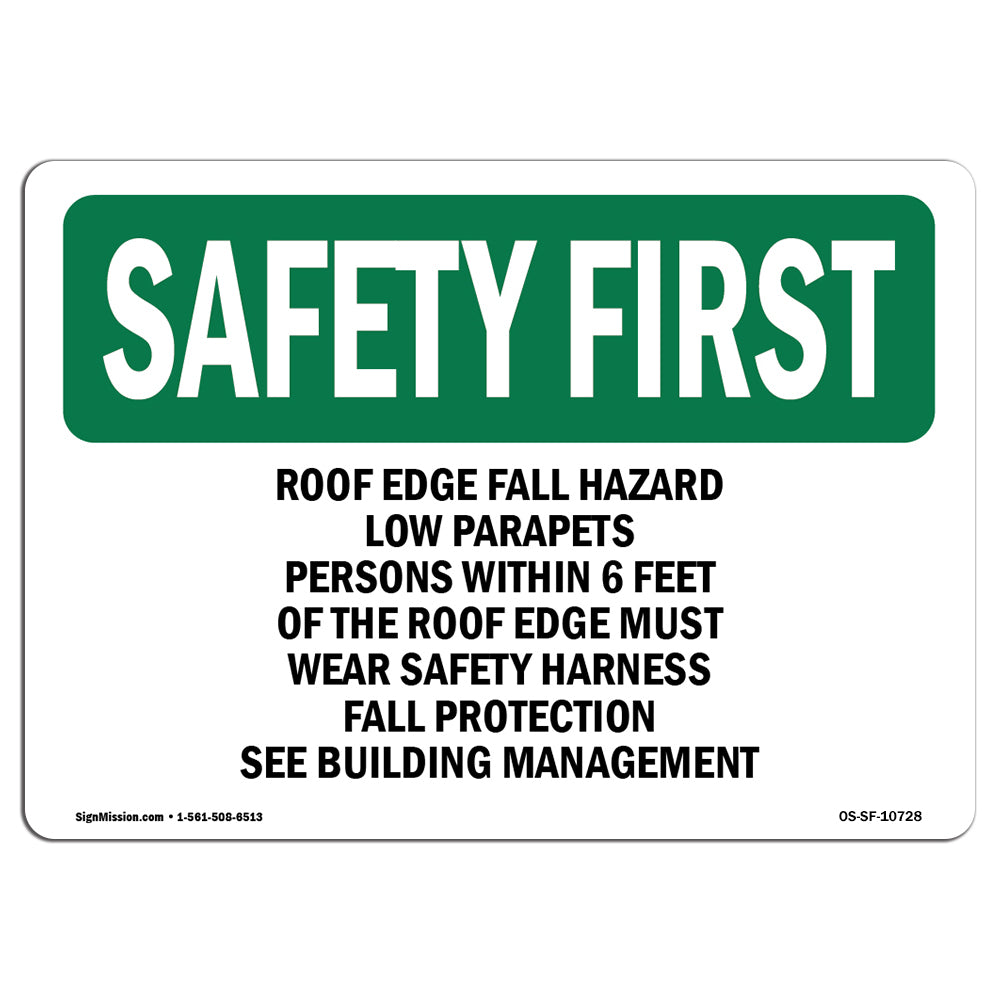 Roof Edge Fall Hazard Low Parapets