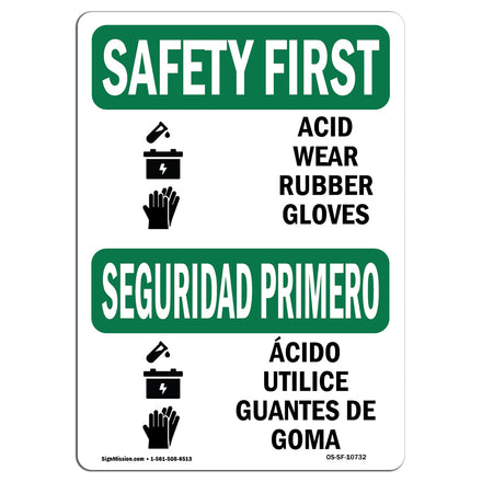 Acid Wear Rubber Gloves