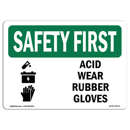 Acid Wear Rubber Gloves