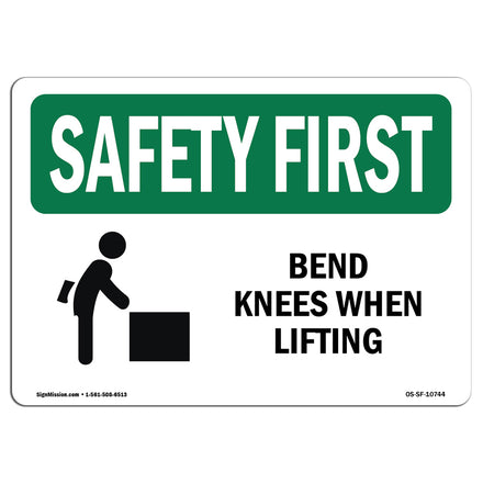 Bend Knees When Lifting Bilingual