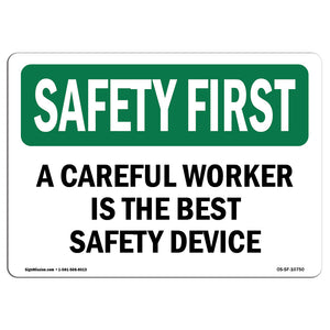Careful Worker Best Safety