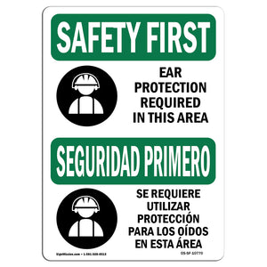 Ear Protection Required Bilingual