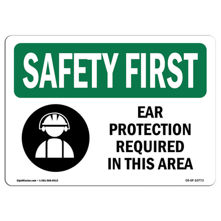 Ear Protection Required Bilingual