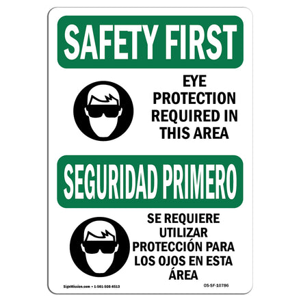 Eye Protection Required In Spanish