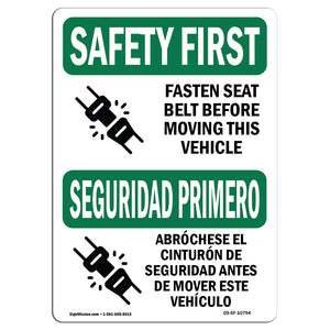 Fasten Seat Belt Before Moving Vehicle