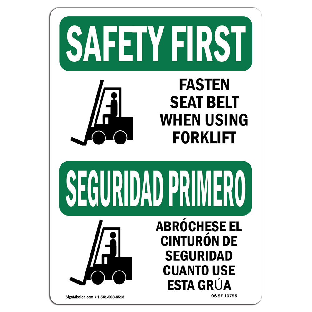 Fasten Seat Belt When Using Forklift