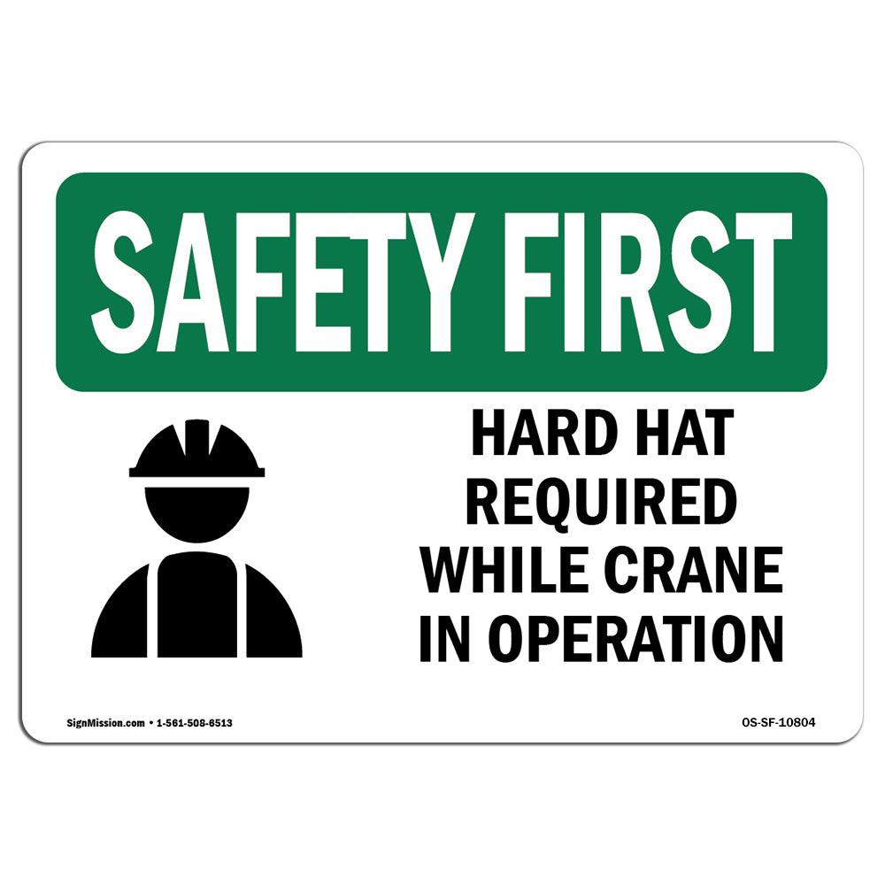 Hard Hat Required Crane Operation