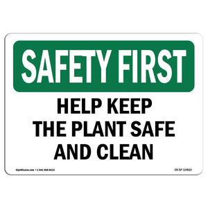 Help Keep The Plant Safe And Clean