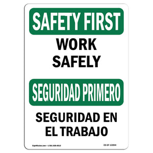 Work Safely Bilingual