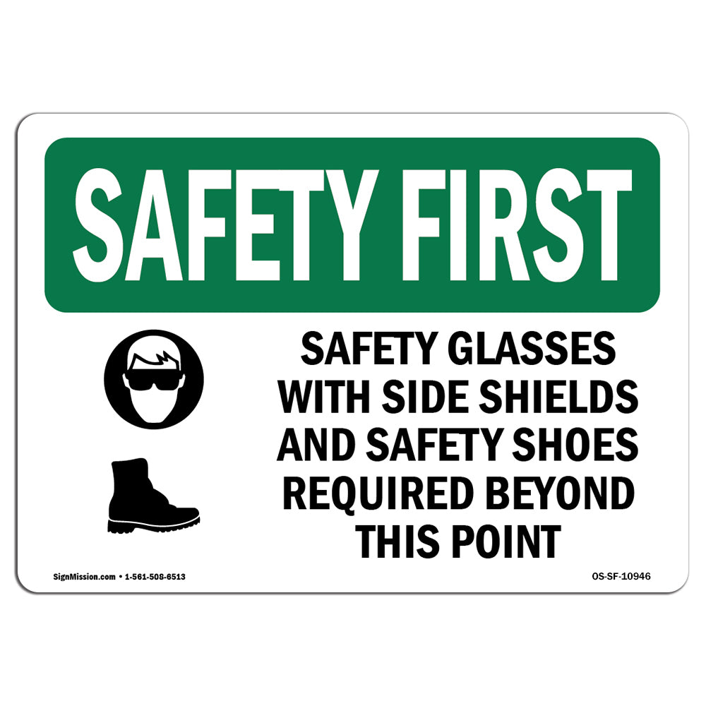 Safety Glasses With Side Shields With Symbol