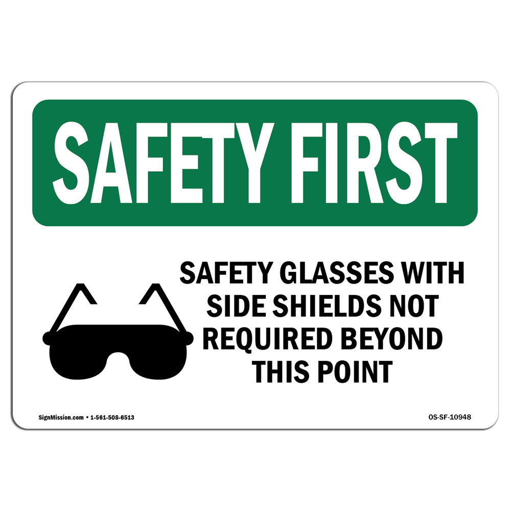 Safety Glasses With Side Shields With Symbol