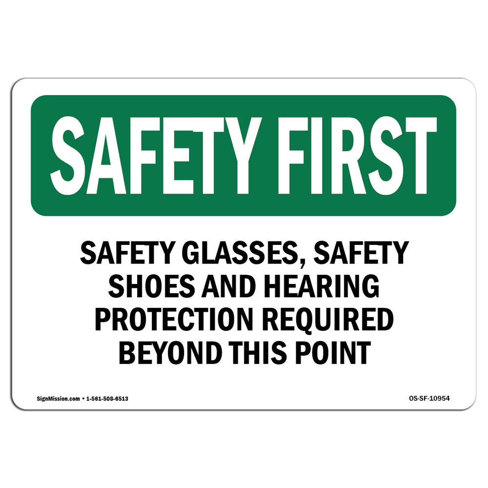 Safety Glasses, Safety Shoes And