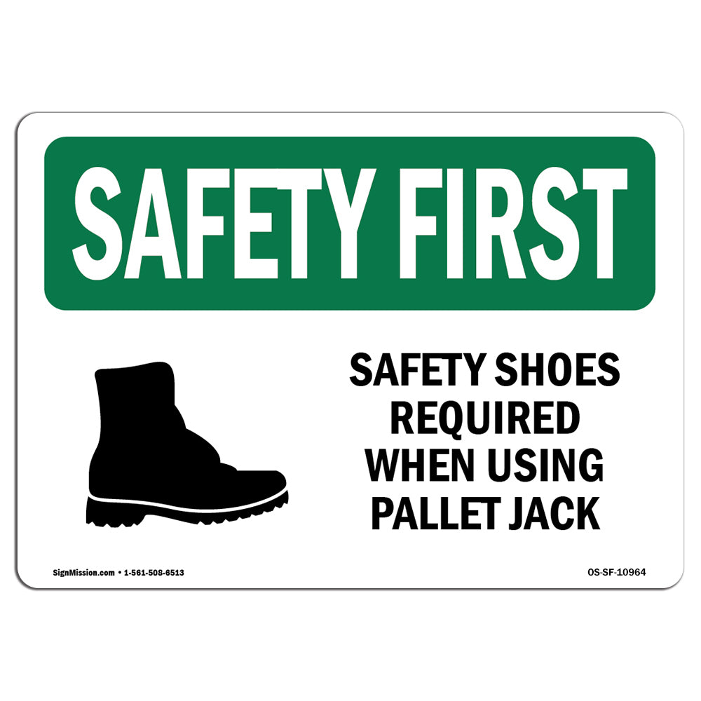 Safety Shoes Required When Using With Symbol