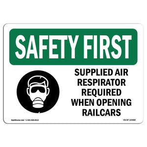 Supplied Air Respirator Required With Symbol