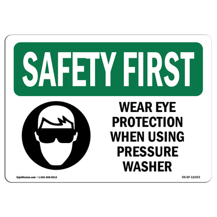 Wear Eye Protection When Using With Symbol